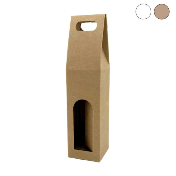 Porta bottiglia in cartoncino - 90x90x398 mm