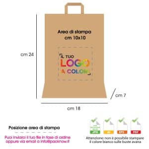 Buste personalizzate shopper piccola