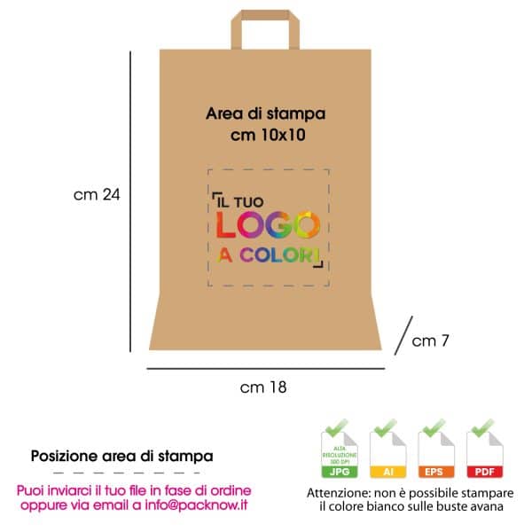 Buste personalizzate shopper piccola