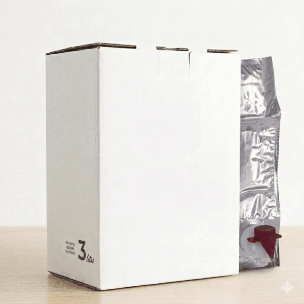 Bag in box 3 litri bianca neutra con sacca