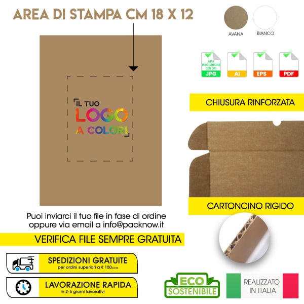 Scatole personalizzate asporto e take-away