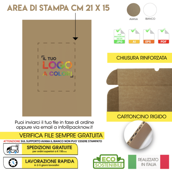 Scatola per abbigliamento personalizzata