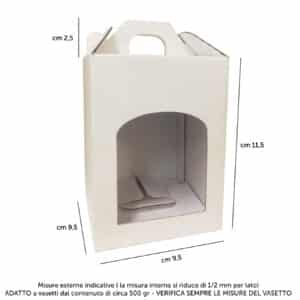 Scatola miele portavasetto da 500 gr
