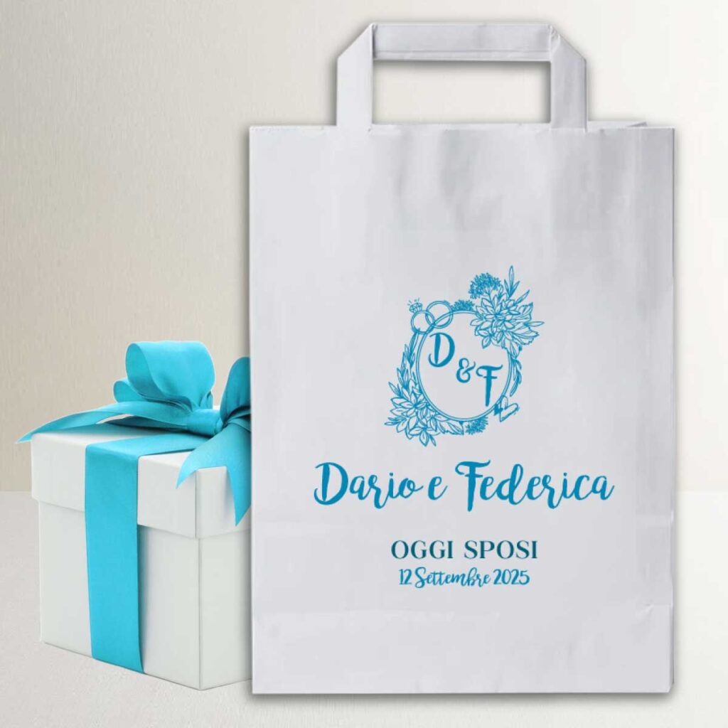 Scatole bomboniere fai da te. Come personalizzare le scatole bomboniere online - wedding bag busta matrimonio personalizzata 1