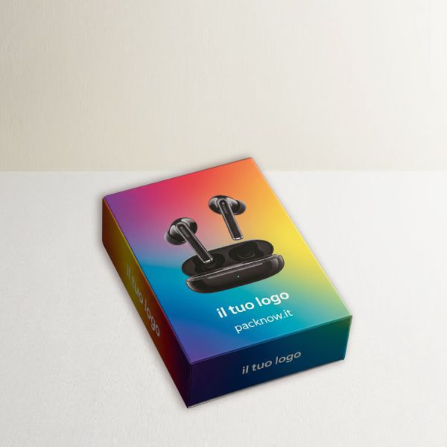 Scatole personalizzate per auricolari Bluetooth e wireless