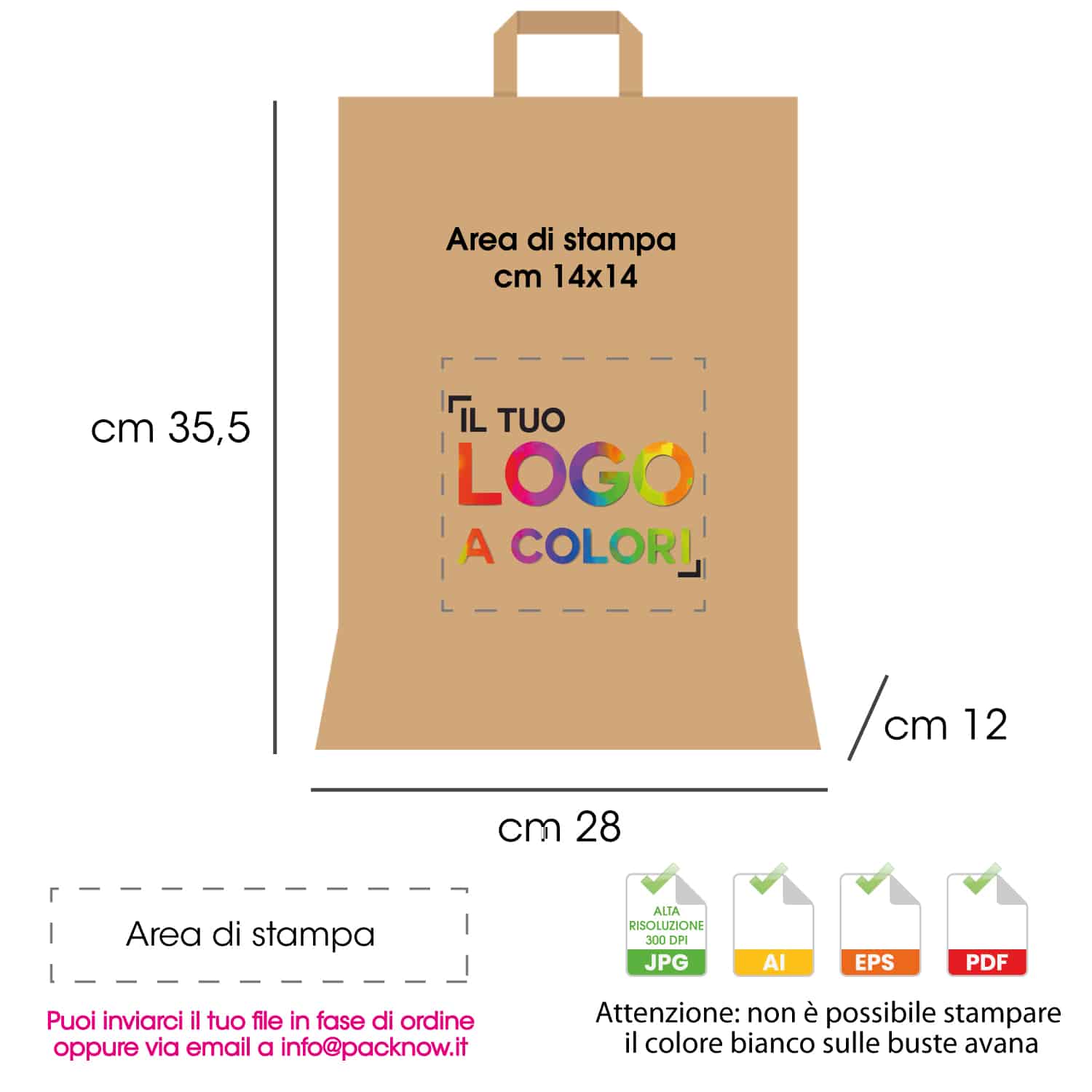 Buste personalizzate in offerta con logo