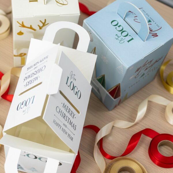 scatola natale personalizzata con logo