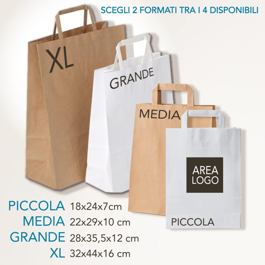 shopper in carta personalizzate