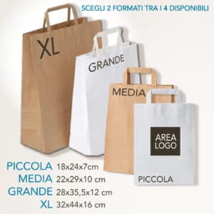 shopper in carta personalizzate