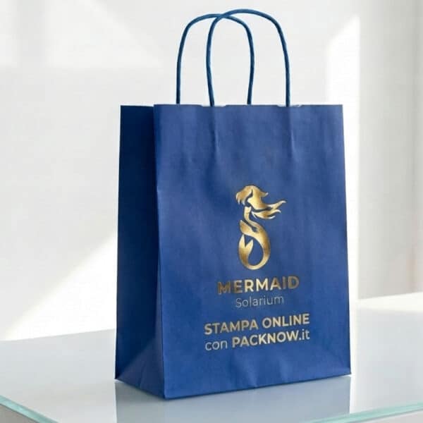 Buste personalizzate colorate con stampa oro argento a caldo