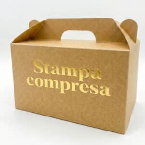 Scatole asporto con manico personalizzate