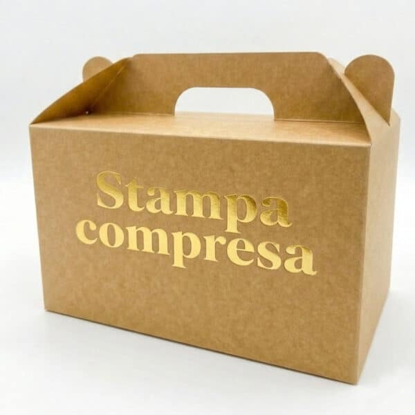 Scatole asporto con manico personalizzate